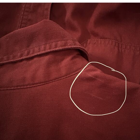 RedHead Shacket Barn Jacket M Burgundy Outdoor Flannel Lined Workwear Rustic - Picture 8 of 9